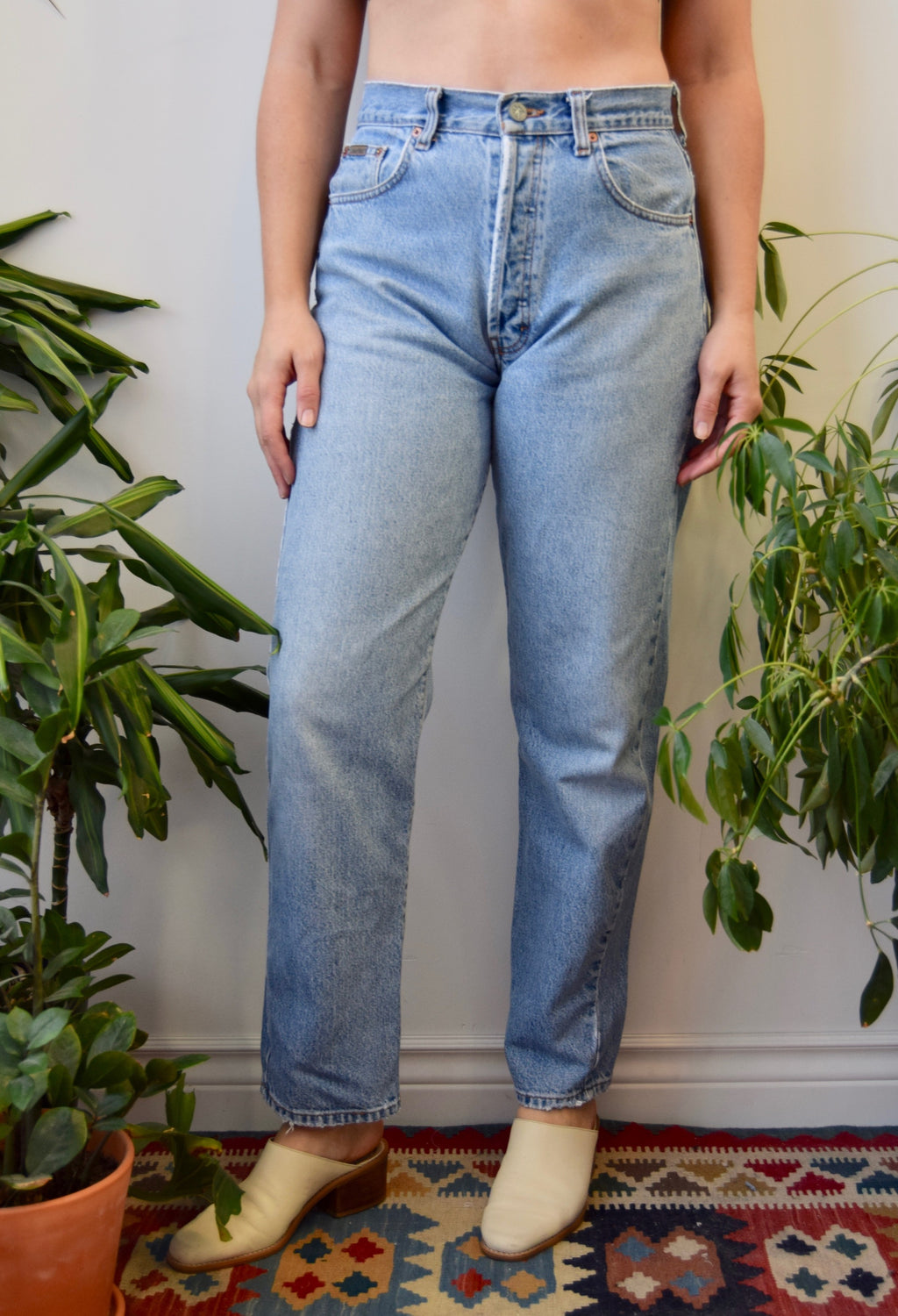 Classic CK Button Fly Jeans