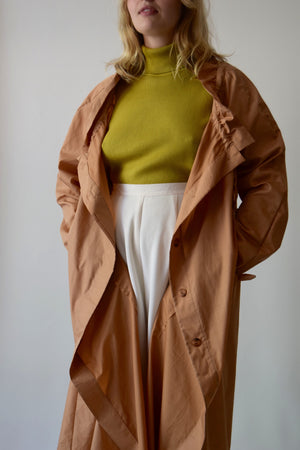 Vintage Betty Rose Amber Glow Trench Coat