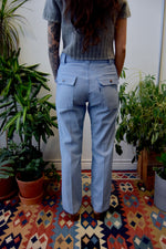 Seventies Light Blue Cargo Pants