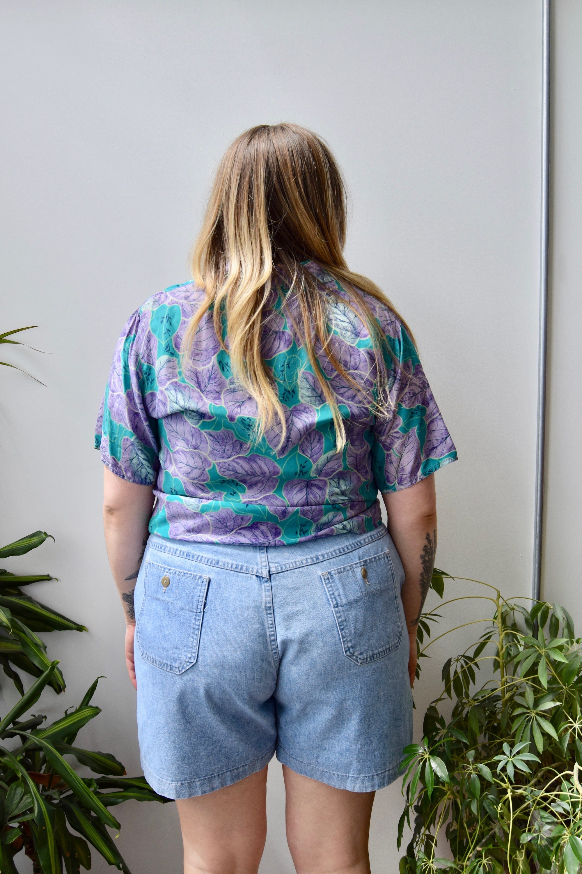 Plant Parent Silk Button Up