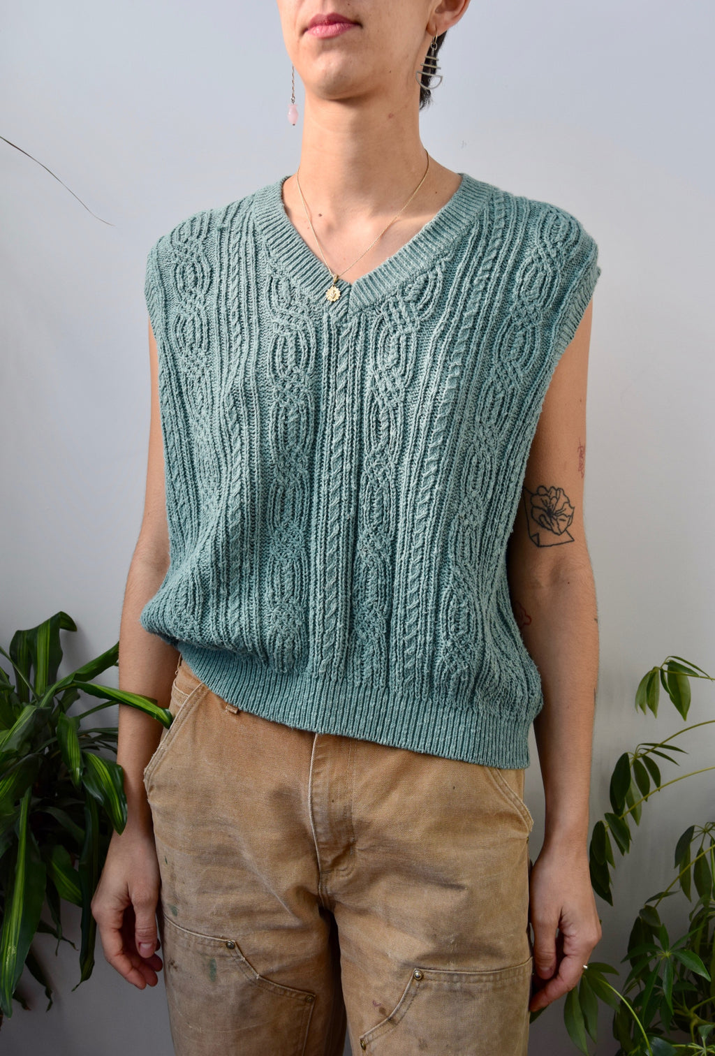 Rosemary Cotton Knit Vest