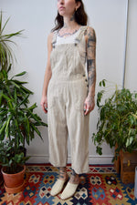 Cropped Linen Overalls