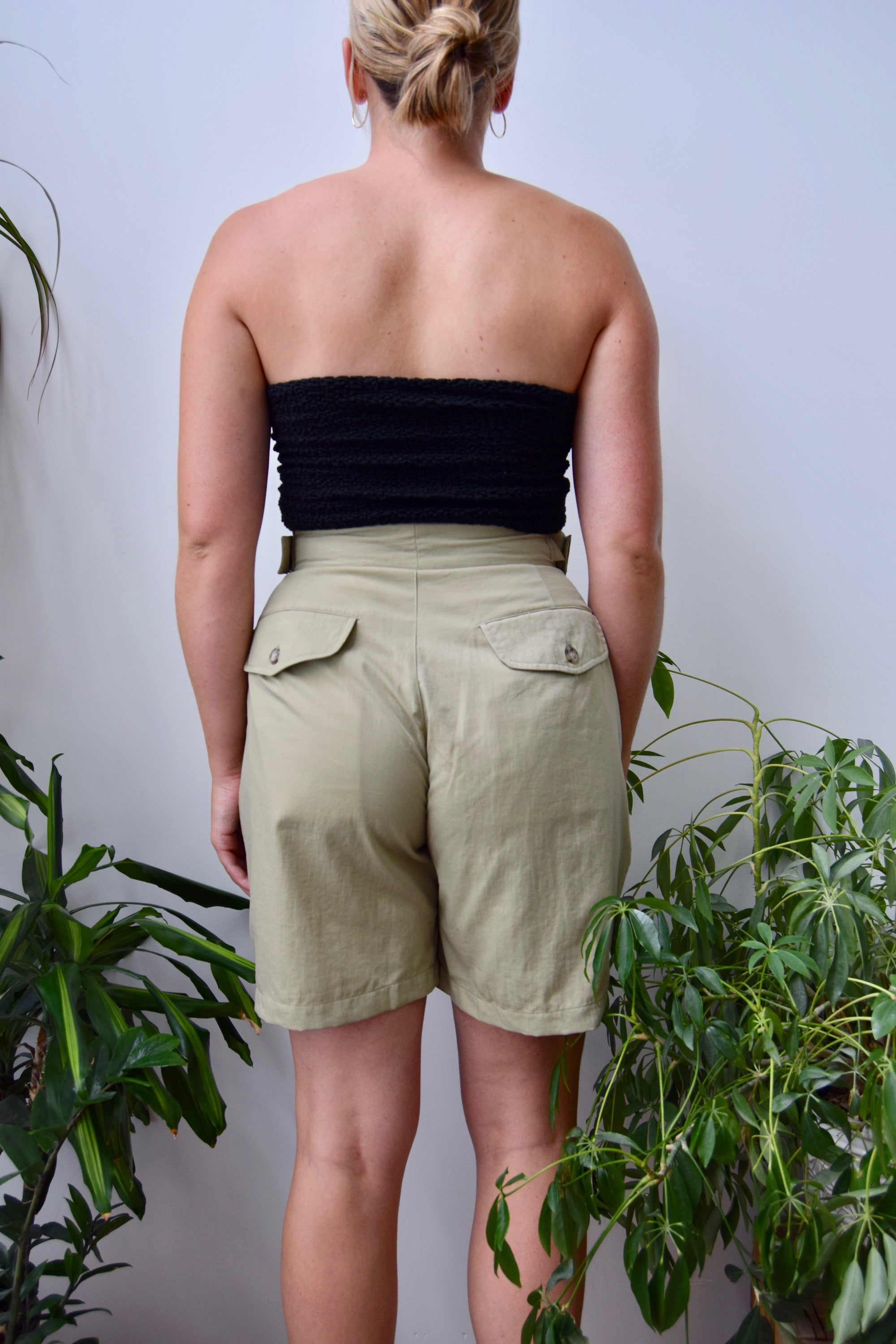 Beige "Travelsmith" Trouser Shorts