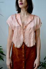 Embroidered Vintage Bed Jacket