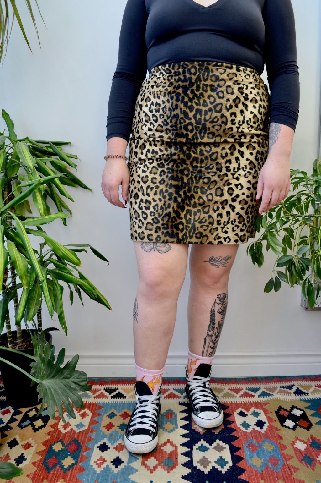 Cool Aunt Leopard Skirt