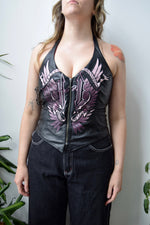 Harley Leather Halter Top