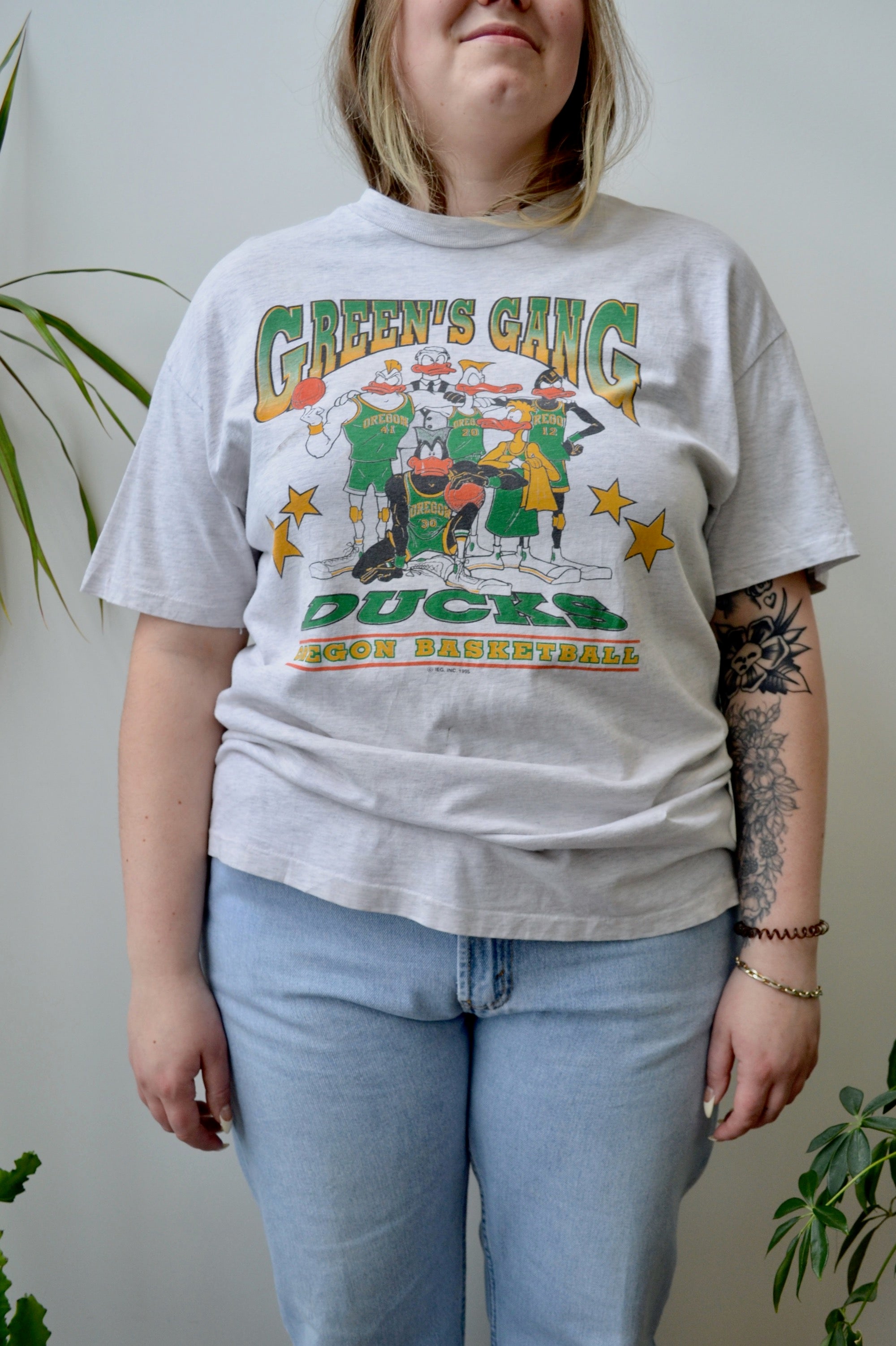 90s Oregon Ducks Basketball Tee