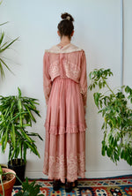 Dusty Rose Edwardian Muslin Day Dress