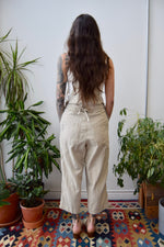 Cropped Linen Overalls