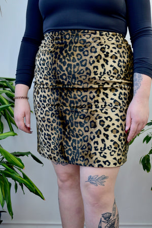 Cool Aunt Leopard Skirt