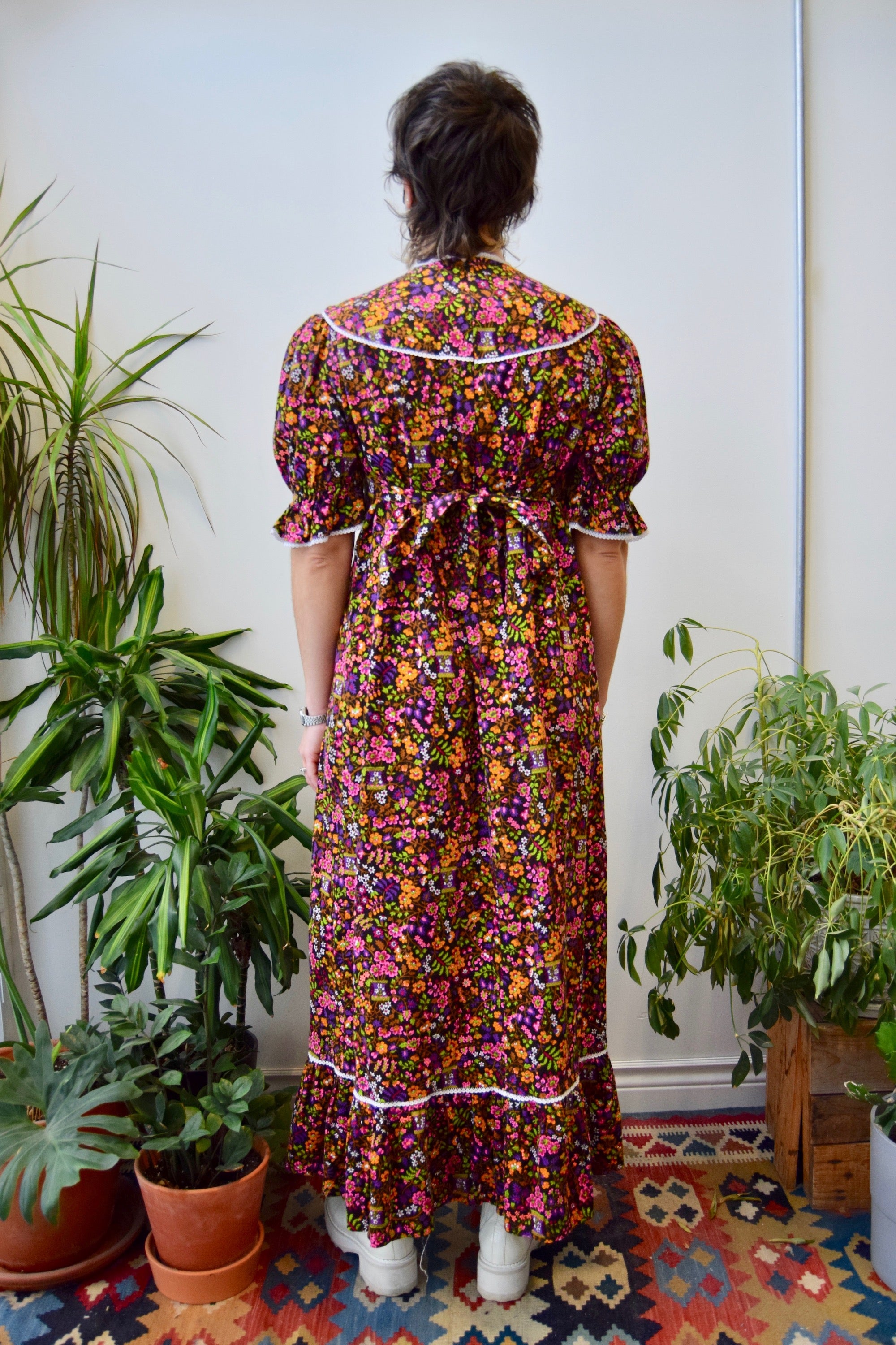 Seventies Puff Sleeve Gown