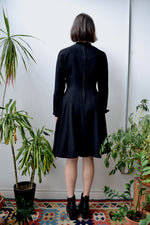 Black Wool Fifties Dress