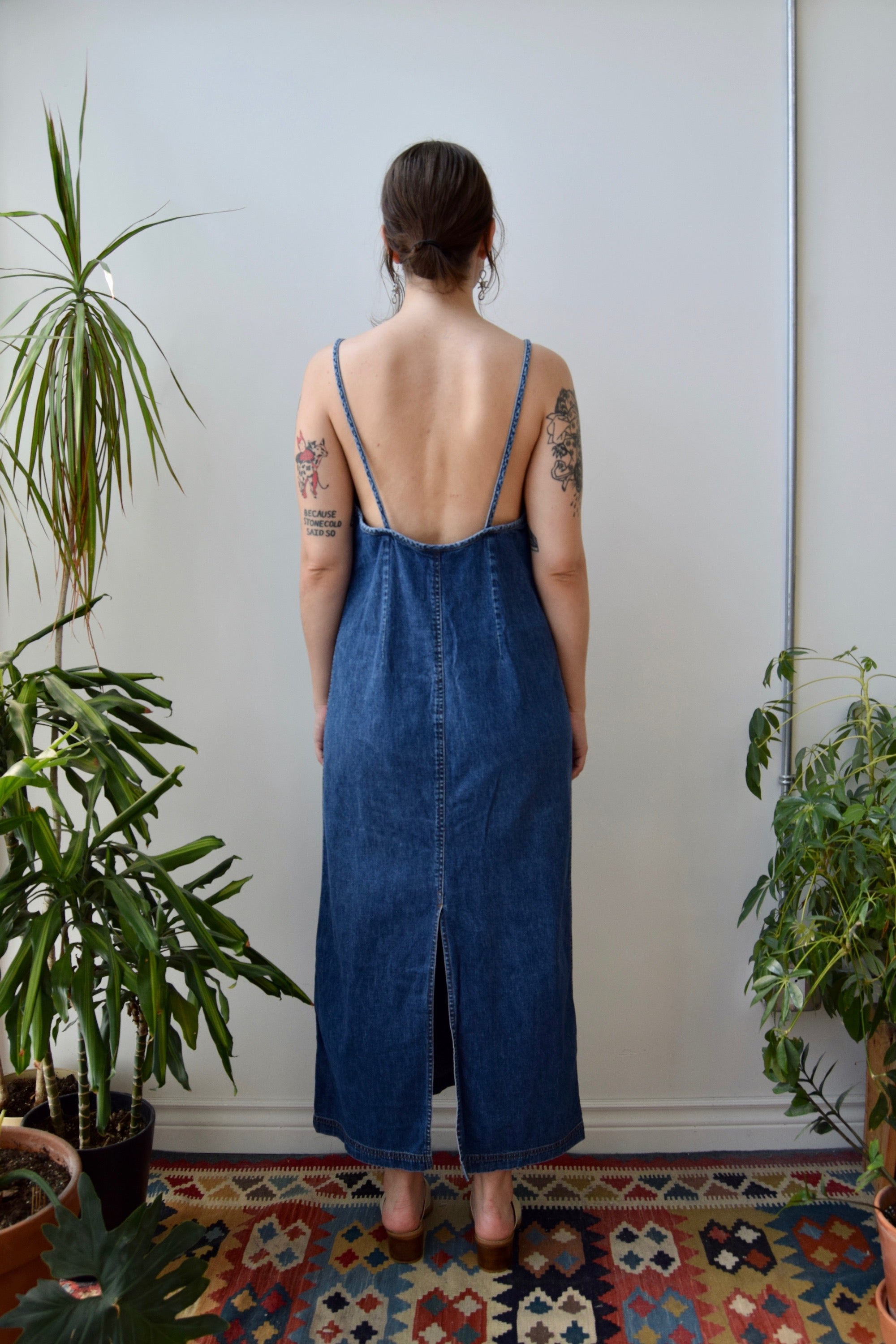 Low Back Denim Dress – Community Thrift and Vintage