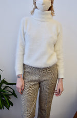 Cream Angora Turtleneck