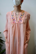 Peach Cotton Kaftan