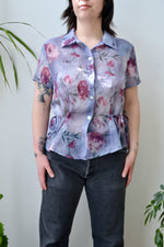 Sheer Floral Nineties Top
