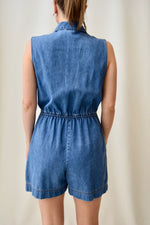 Medium Wash Denim Romper