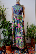 Sixties Beaded Maxi Dress