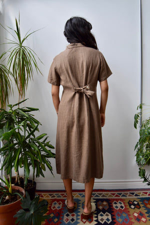 Cocoa Linen Dress