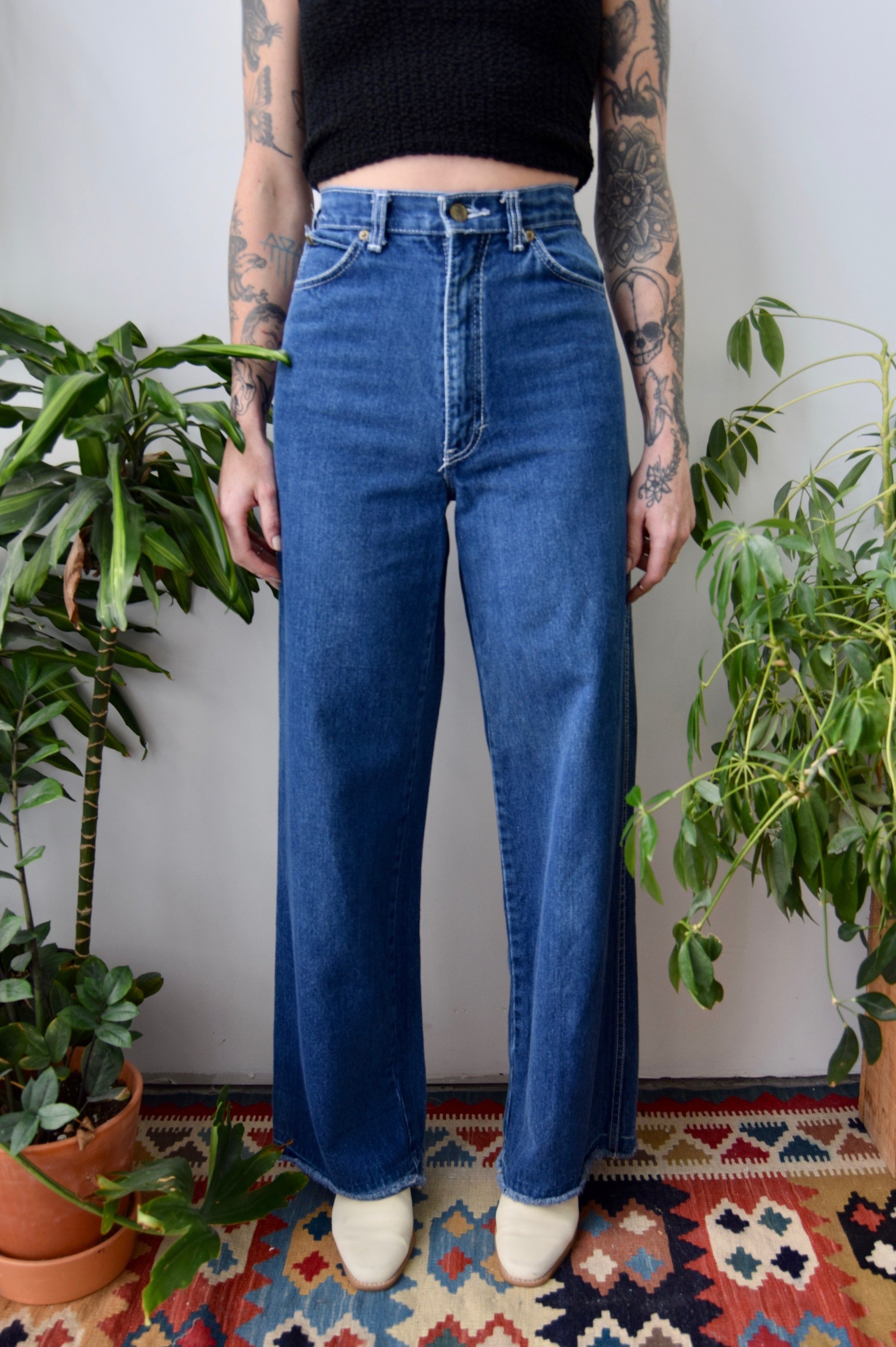 Eighties Wide Leg Carpenter Jeans