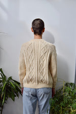 Classic Cream Irish Knit Cardigan