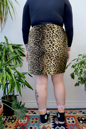 Cool Aunt Leopard Skirt