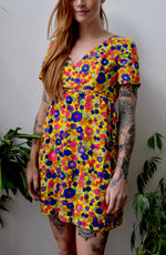 Sixties Floral Mini Mod Dress