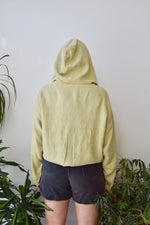 Green Tea Linen Hooded Jacket