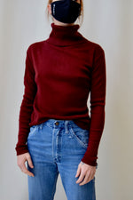 Plum Turtleneck Sweater