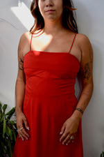 Red Silk Designer Gown