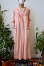 Peach Cotton Kaftan