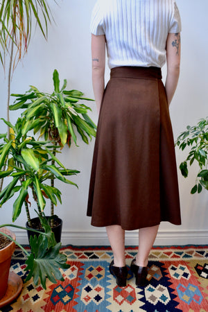 Eighties Wool Wrap Skirt
