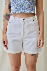 White Denim Shorts