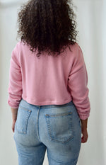 Ballerina Pink Cropped Sweater