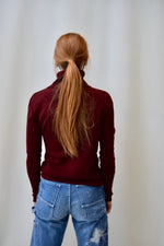 Plum Turtleneck Sweater