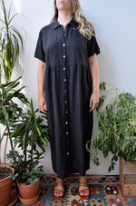 Ideal Black Linen Dress