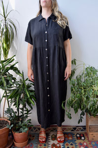 Ideal Black Linen Dress