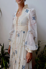 Seventies Gunne Sax Floral Dress