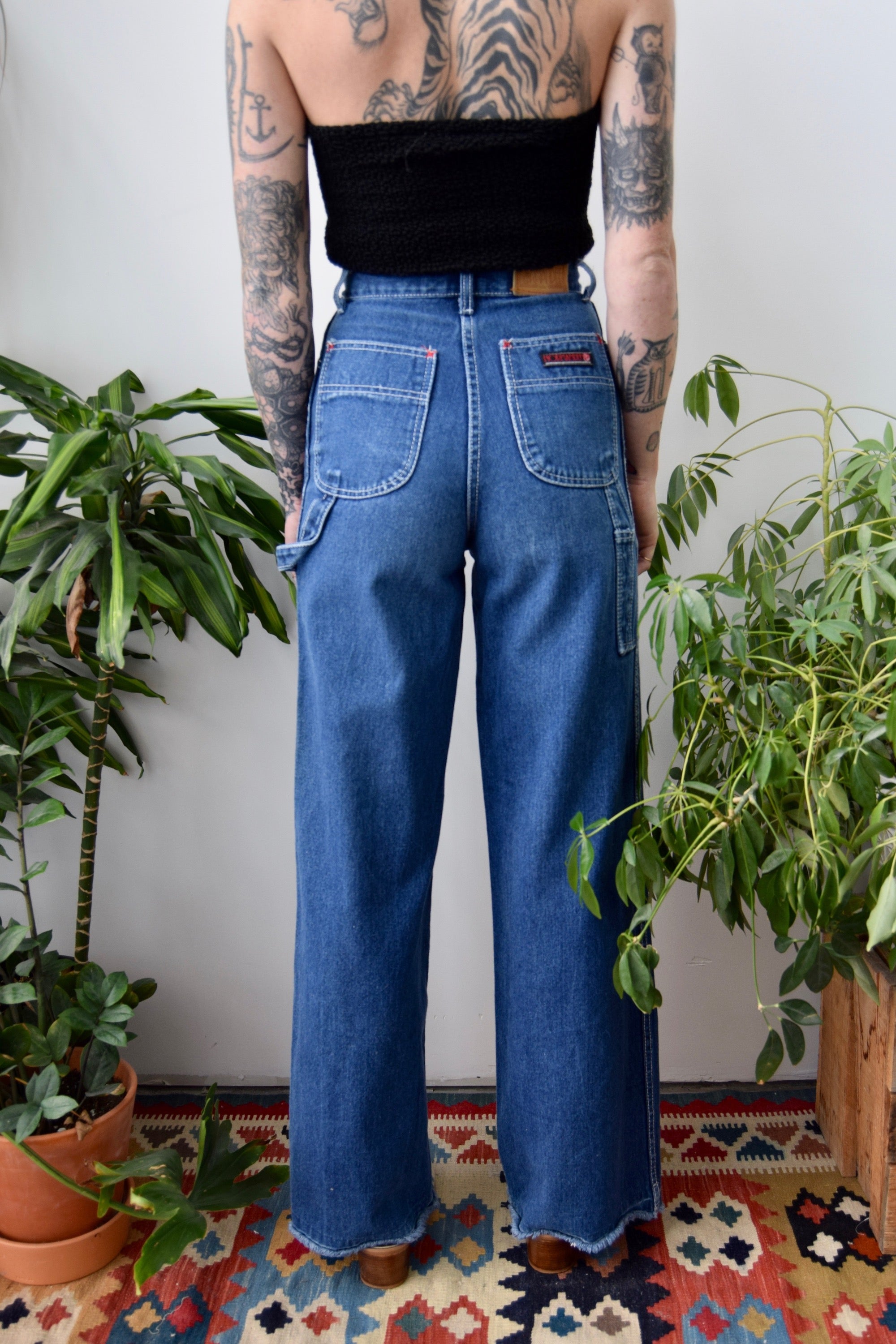 Eighties Wide Leg Carpenter Jeans