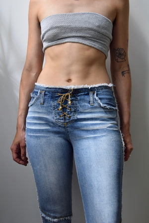 Lace Up Fly 00s Jeans