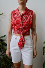 Aughts Bandana Tie Top