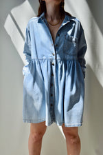 Light Wash Denim Mini Dress