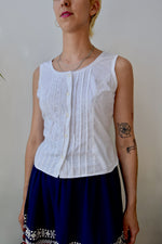 Cotton Lace Back Blouse