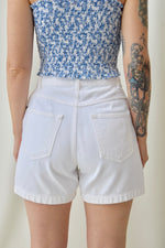 White Denim Shorts