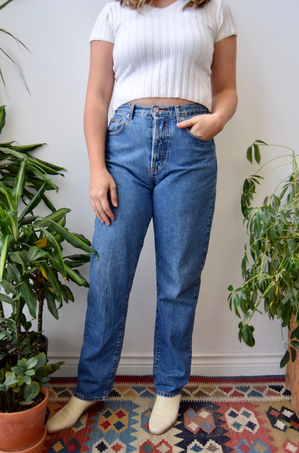CK Button Fly Jeans