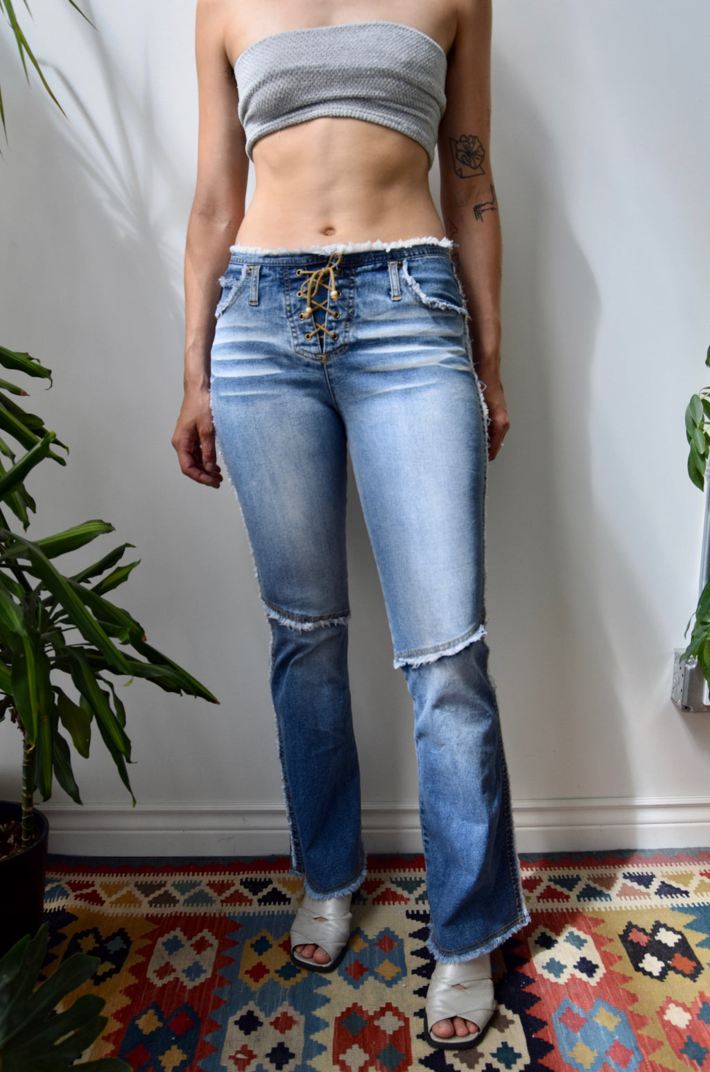 Lace Up Fly 00s Jeans