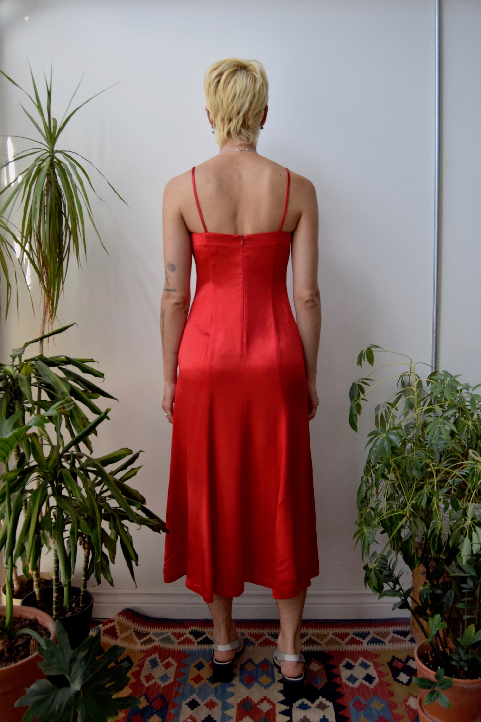 That Red Satin Gown