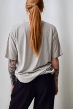 Slate Raw Silk T-Shirt