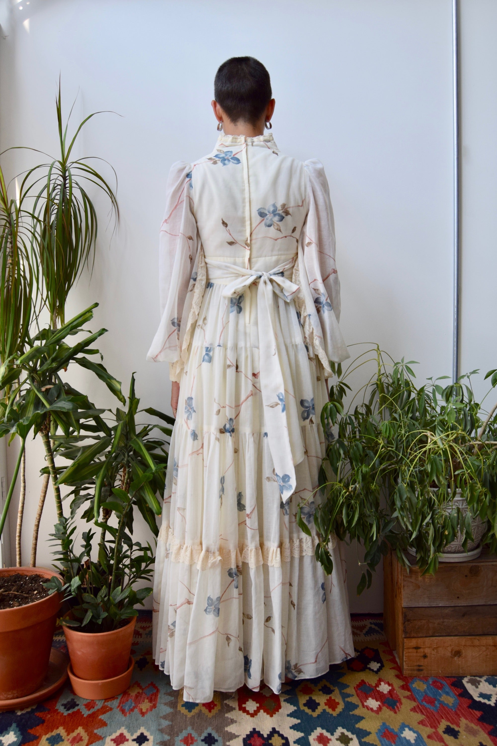 Seventies Gunne Sax Floral Dress