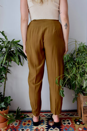 Caramel Silk Pants